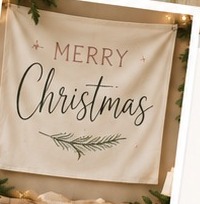 Merry Christmas holiday banner